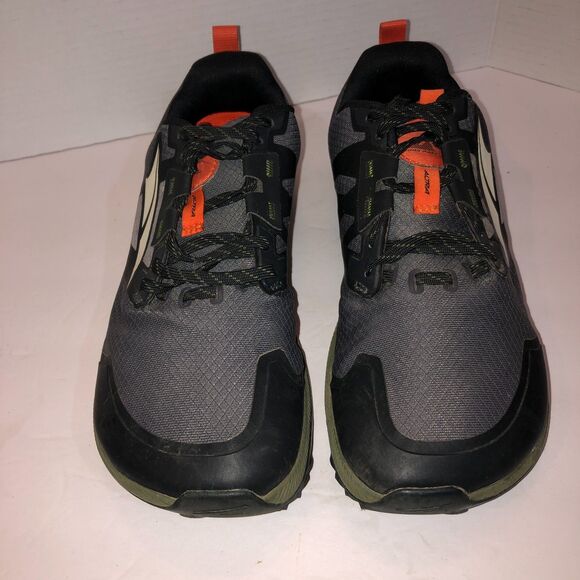 Altra Mens Size US 9.5 Black Gray Lone Peak 7 Trail Running Shoes Sneakers EU 43 - Picture 4 of 6